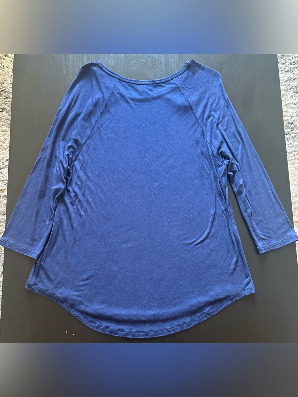 Old Navy Navy Long-Sleeve Raglan Top - Picture 2 of 10